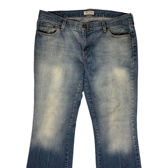 American Eagle Outfitters Hipster Fit Womens Jeans Tag 14 Blue Mid-Rise W36xL31 - Picture 2 of 12